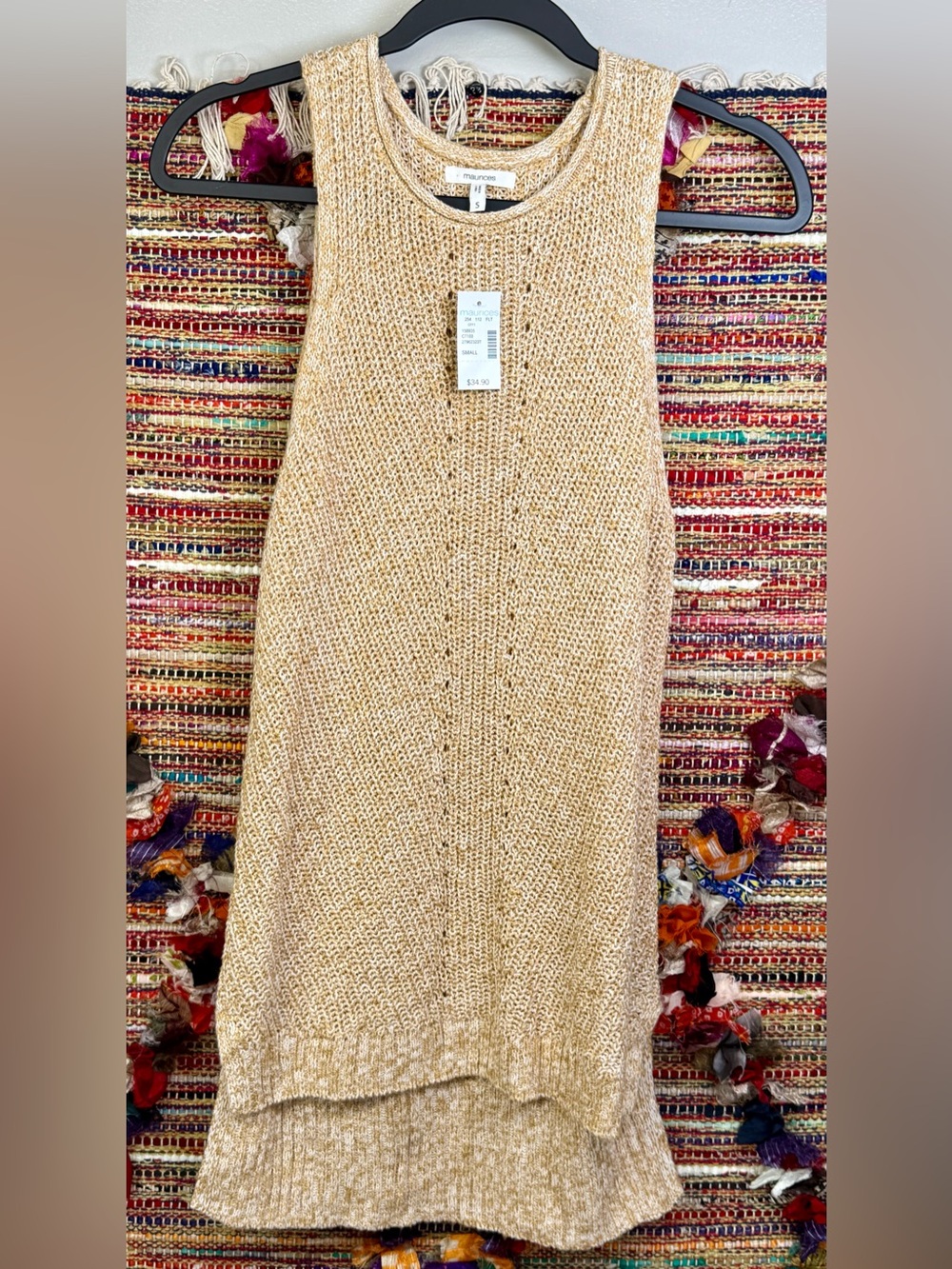 Maurices Beige Knit Tank Tunic